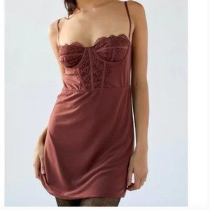 ⭐️ UO Modern Love Bustier Corset Sexy Night Club Love Hot Chic Glam Mini Dress